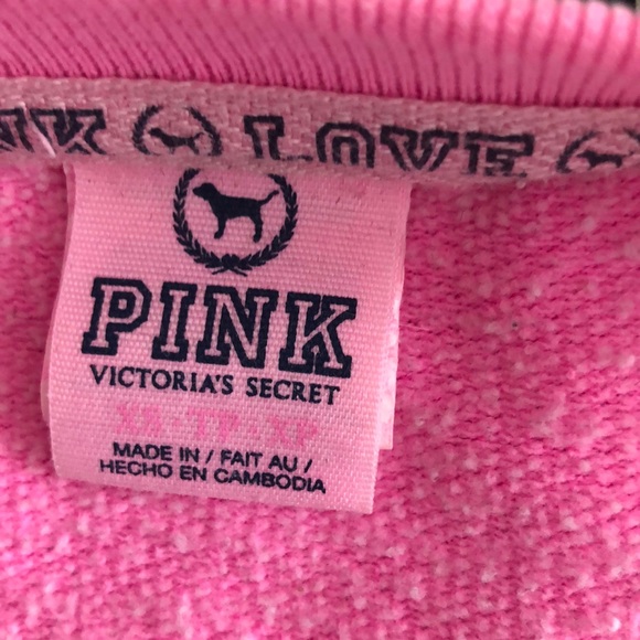 Pink Victoria’s Secret leopard print sweatshirt - Picture 4 of 5